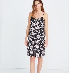 Madewell size 12 button-front floral slip dress NWT
